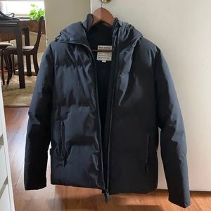 Frank and Oak Black Puffer Coat